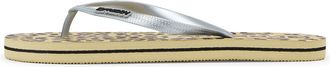 Freddy Infradito flip-flop donna con stampa leopardata e loghi