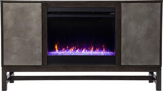 SEI Furniture Sei Furniture Lannington Color Changing Fireplace With Media Storage
