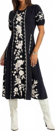 Johnny Was Camille Seamed Knit Dress In Black