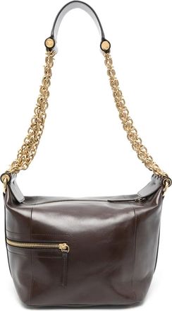 Chlo&eacute; Camera schoudertas met ketting - Bruin