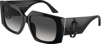 Jimmy Choo London Grey Gradient Butterfly Ladies Sunglasses JC5006U 50008G 55