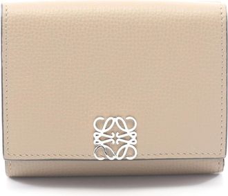 Loewe Beige Leather Wallet (Tri-Fold) (Pre-Owned)