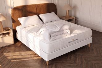 Royal Palace Bedding Pack Colch&oacute;n Blanco Muelles Y Viscoel&aacute;stica 140 X 190