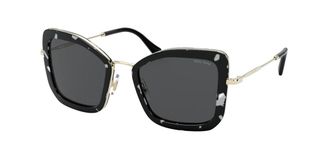 Miu Miu MU55VS PC75S0 Womens Sunglasses Black Size 51