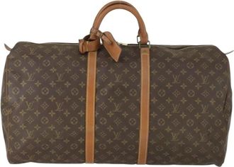 Louis Vuitton Pre-owned Weekend Bags, female, Brown, Size: ONE SIZE Pre-owned Vintage Monogram Keepall Duffle Bag