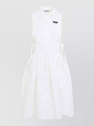 Miu Miu sleeveless flared mini dress