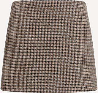 P.A.R.O.S.H. P. A.R. O.S. H. Houndstooth Mini Skirt Female M
