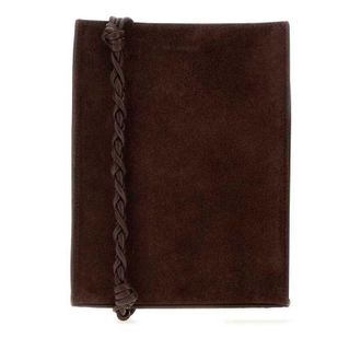 Jil Sander Brown Suede Small Tangle Shoulder Bag 601 Borse A Tracolla