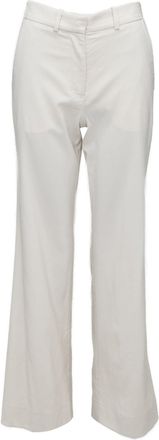 Joseph beige virgin wool blend classic wide leg pants FR34 XS