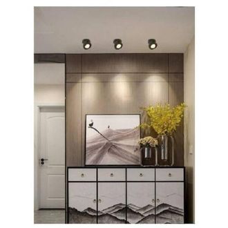 Trade Shop Trade Shop Traesio - Trade Shop - Faretto Led A Superficie Orientabile 7watt Luce Naturale Fredda Ip20 Nero F-7w-n