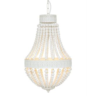 Steinhauer Steinhauer - Mexlite - L&aacute;mpara Colgante - Ella - Blanco - Madera Metal - &Oslash;