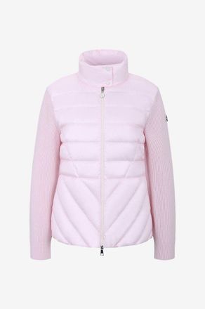 Moncler Hybrid-Cardigan aus Wolle und Daunenteilen