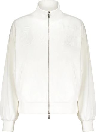 Moorer Rosetta Hoodie - Dames - Vesten met rits - Wit - XS - Katoen - Hoodies & sweatvesten