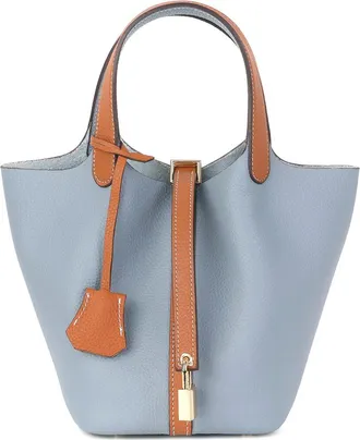 Tiffany & Fred Elegant Pebbled Leather Mini Satchel