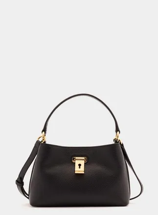 Bally Lock Me Minibag in Grained Leather in Black at Nordstrom