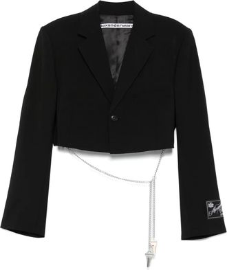 Alexander Wang Giacca crop - Nero