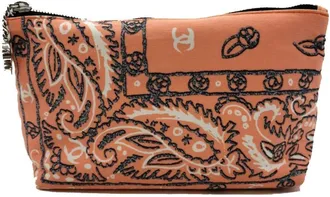 Chanel Cotton Canvas Pouch (Pre-Owned)