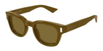 Saint Laurent SL 838 007 Mens Sunglasses Brown Size 49