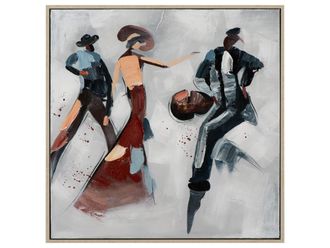 Schubiger M&ouml;bel Bild mit Rahmen Musik und Tanz 2