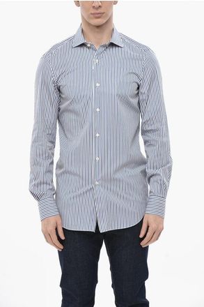 Finamore Bicolour Striped Shirt MILANO ZANTE size 39