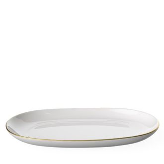 Villeroy & Boch Anmut Gold Pickle Dish/Gravy Stand in White at Nordstrom