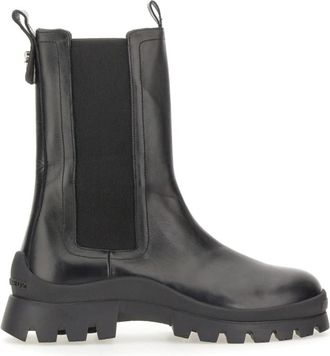 Dsquared2 Italiaanse leren laarzen - Dames - Chelseaboots - Zwart - 39 EU - Leer - Schoenen