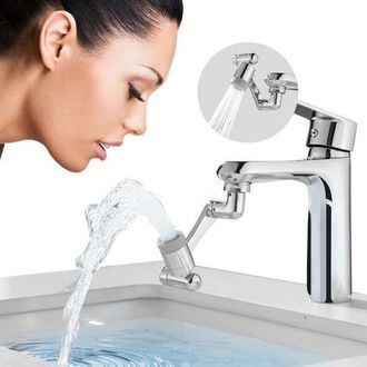 OEM Otros Accesorios Para Grifos, Extensi&oacute;n De Grifo Giratoria De 1080&deg; - Aireador De Fregadero Universal - 2 Modos - Para Cocina Y Ba&ntilde;o - &Aacute;ngulo De Rotac
