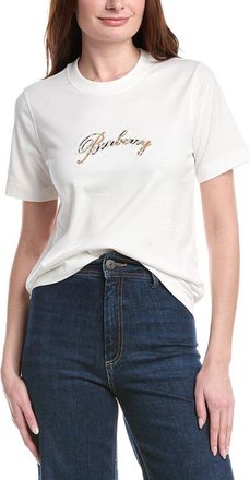 Burberry Check Cursive Logo T-Shirt