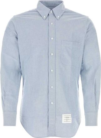 Thom Browne Oxford Shirt - Heren - Casual Overhemden - Blauw - 2XL - Katoen - Overhemden