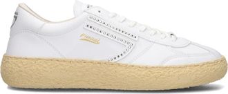 Puraai Schoenen, Dames, Wit, 37 EU, Witte Stud Sneakers voor Dames