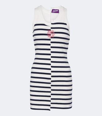 Jean Paul Gaultier Striped cotton-blend jersey minidress