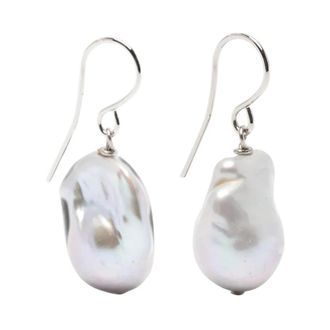 Jil Sander Grainy 1 Oorbellen - Dames - Oorbellen - Wit - ONE Size - Accessoires