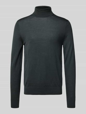 Tiger Of Sweden Strickpullover mit Rollkragen Modell Neville in Gruen, Größe L