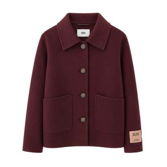 SOLOTRE Cappotto Corto in Lana - - Jackets - Donna - Rosso - XL