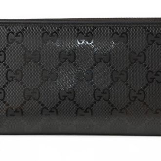 Gucci Black Pvc Canvas Coin Purse/Coin Case (Pre-Owned)