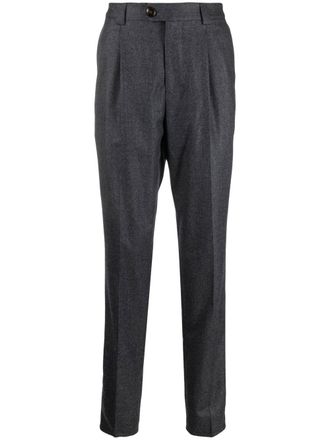Brunello Cucinelli Pantalon met geplooid detail - Grijs