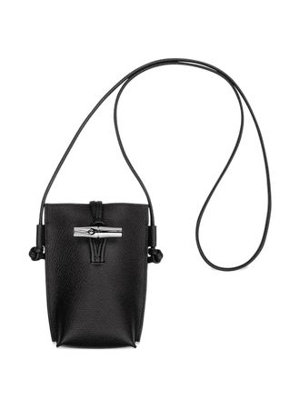 Longchamp Le Roseau telefoontas - Zwart