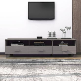 vidaXL Mobile Tv Hamar Grigio Chiaro 158x40x40 Cm In Legno Di Pino - Vidaxl