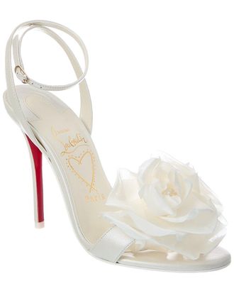 Christian Louboutin Miss Z Flora 100 Leather Sandal