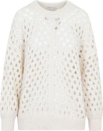 Isabel Marant Ecru Baby Alpaca Tane Sweater