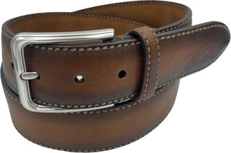 Paolo Vitale Klassieke Riem - unisex - Riemen - Bruin - 85 CM - Leer - Accessoires