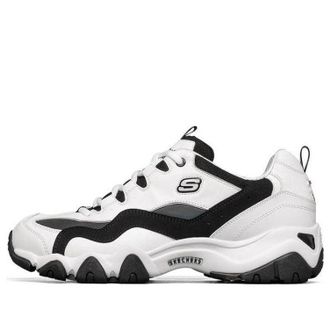 Skechers D lites 2.0 Running Shoes White/Black/Grey 666157-WBMT