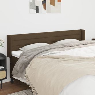vidaXL Cabecero De Tela Gris Oscuro 183x16x78/88 Cm Vidaxl