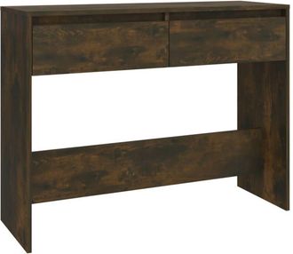 vidaXL Tavolo Consolle Rovere Fumo 100x35x76,5 cm in Truciolato vidaXL