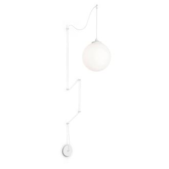 Netlighting Boa 1 Light Globe Ceiling Pendant White E27