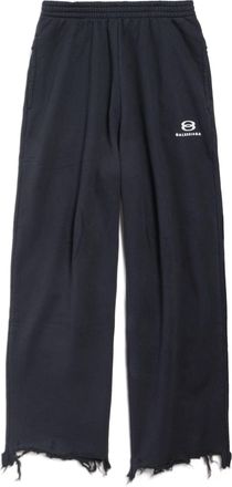 Balenciaga (WMNS) Balenciaga Unity Sports Icon Cropped Sweatpants Black White 783401TQVB21569