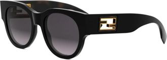 Fendi Stijlvolle zonnebril voor elke outfit - unisex - Zonnebrillen - Zwart - 53 MM - Accessoires