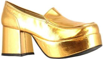 Ellie Shoes Mens Platform, Gold, L