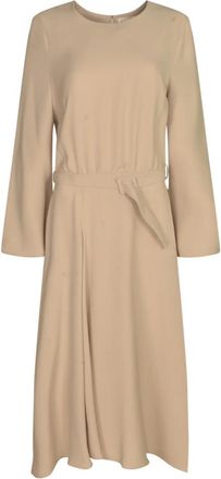 P.A.R.O.S.H. Parosh Kleedjes White - Dames - Casual kleedjes - Beige - M - Kleedjes