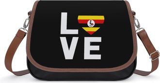 Generic I Love Uganda Fashion Womens Crossbody Bags Novelty Handbag Shoulder Bag Purse